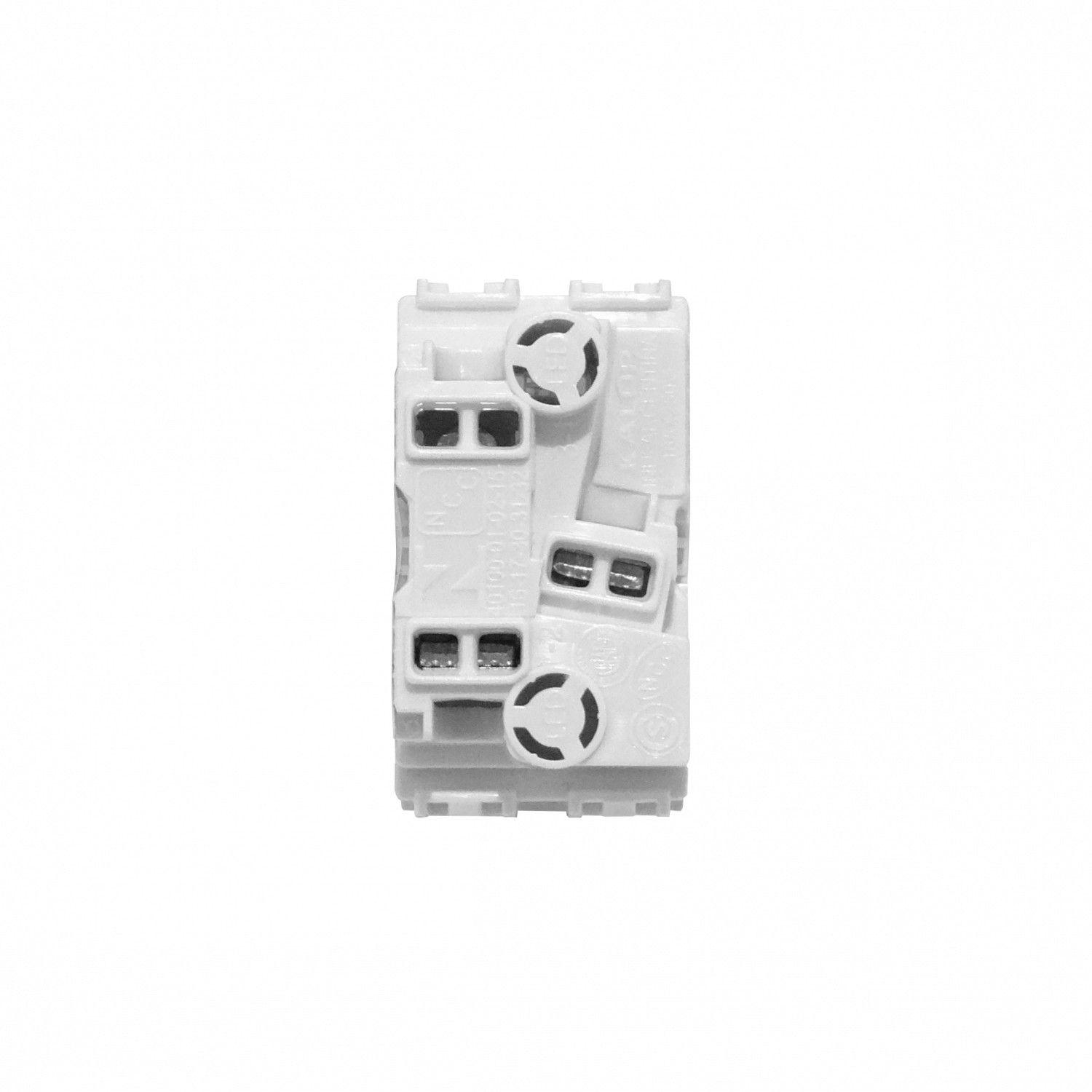 Pulsador Kalop unipolar 16 A 250 V con timbre blanco-3