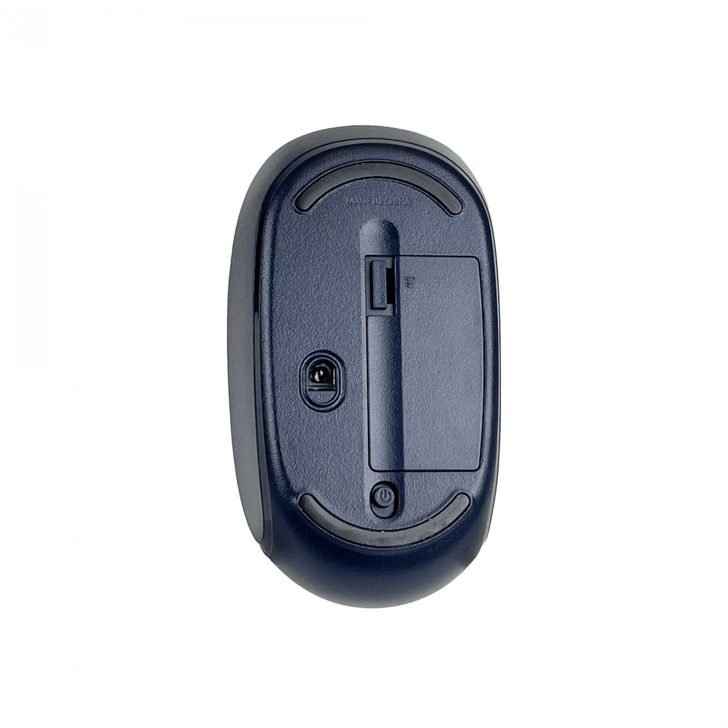 Mouse inalambrico USB azul 2,4 GHz requiere 1 AA-4