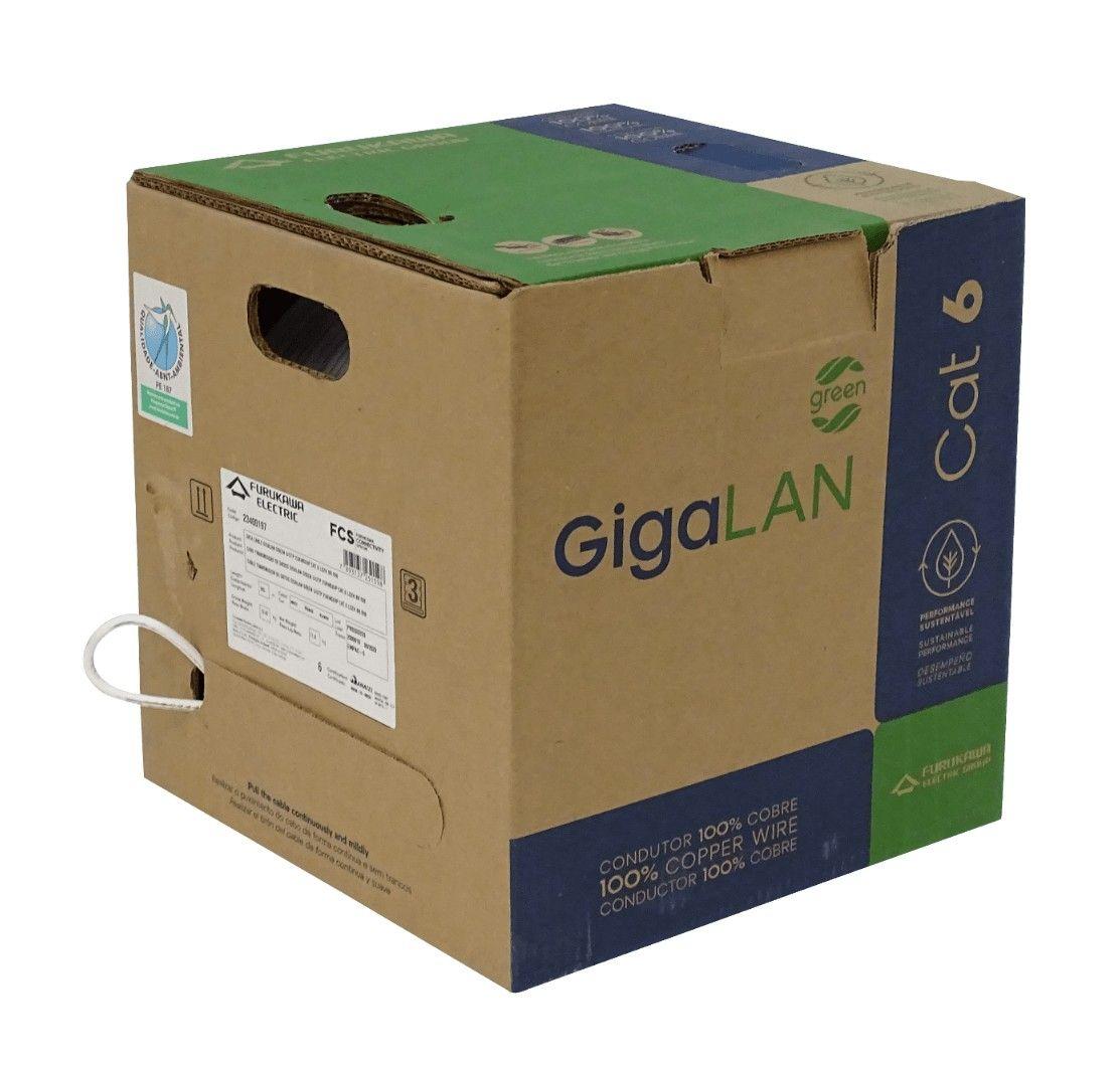 Cable UTP Furukawa CAT6 305 m LSZH unifilar blanco-4