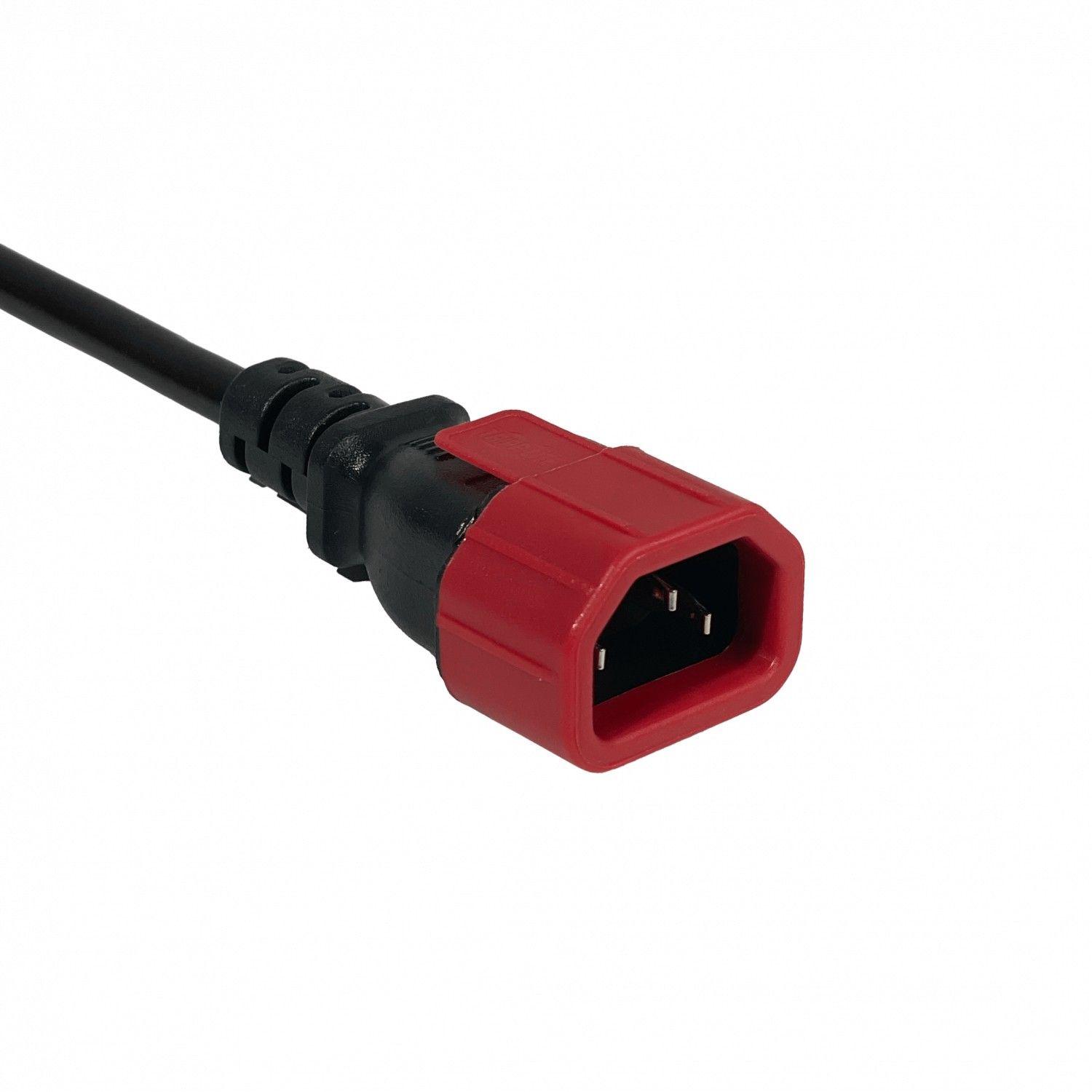 Seguro Tripplite para conector C13 Plug-Lock rojo-4