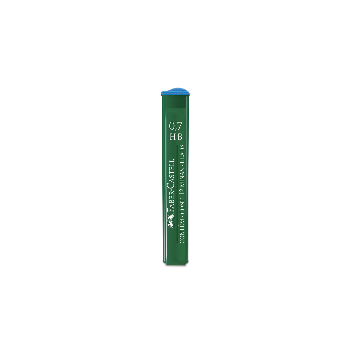 Minas Faber Castell 0.7 mm HB con contenedor de 12 unidades-1