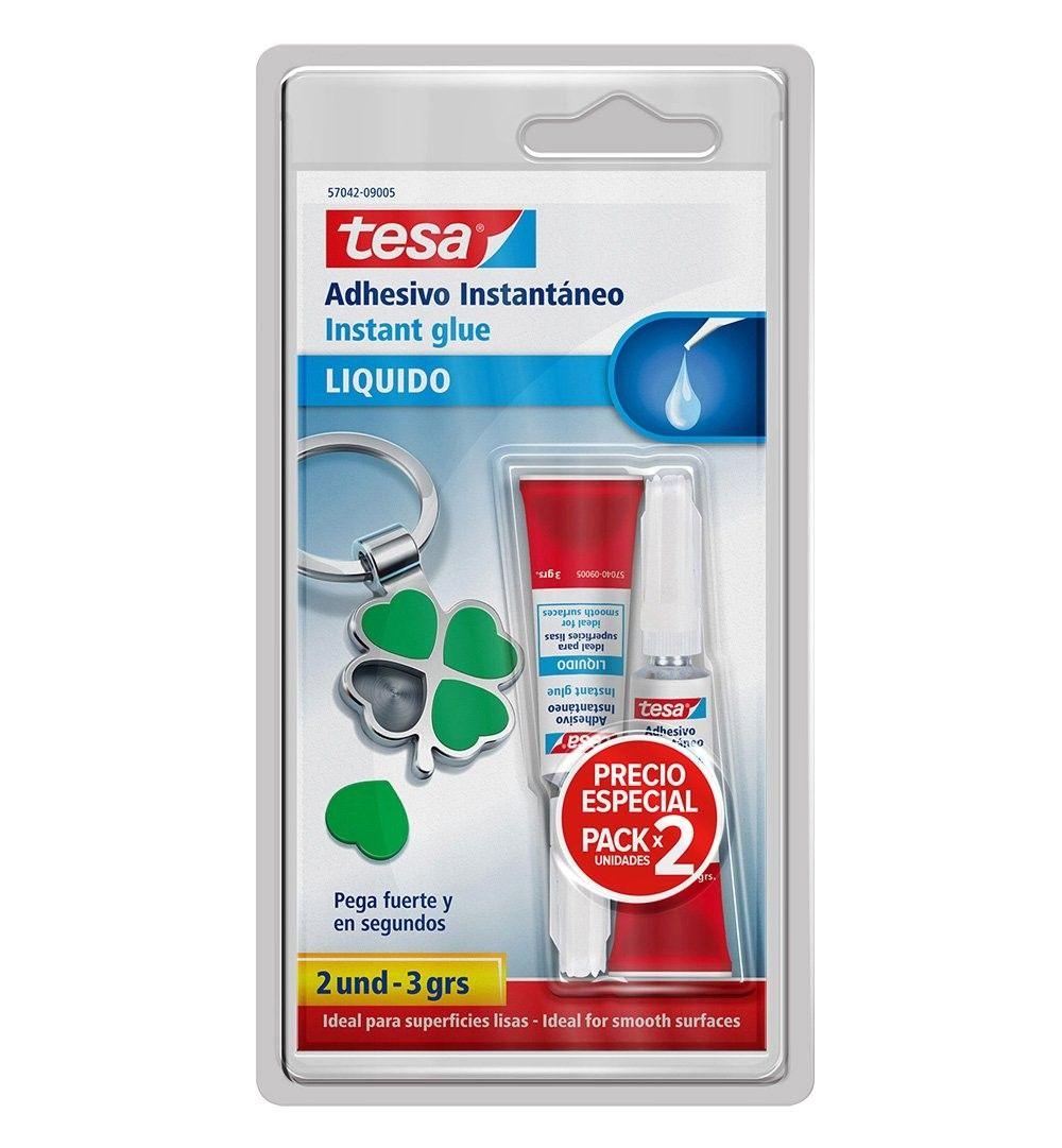 Adhesivo instantáneo Tesa Gel 3 g 2 unidades incoloro-0