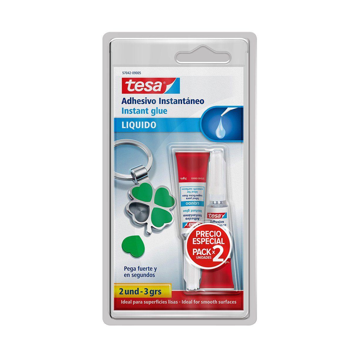Adhesivo instantáneo Tesa Gel 3 g 2 unidades incoloro-1
