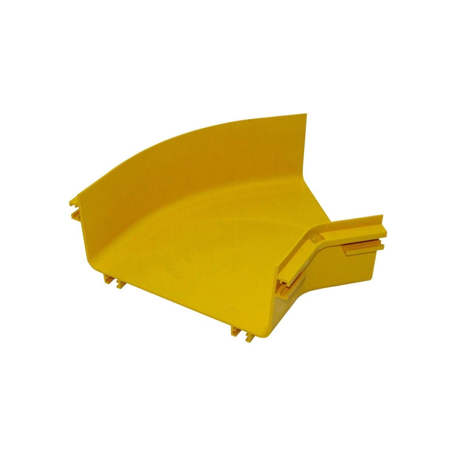 Ángulo 45º plano 240x100 mm PC+ABS LSZH macho amarillo-1