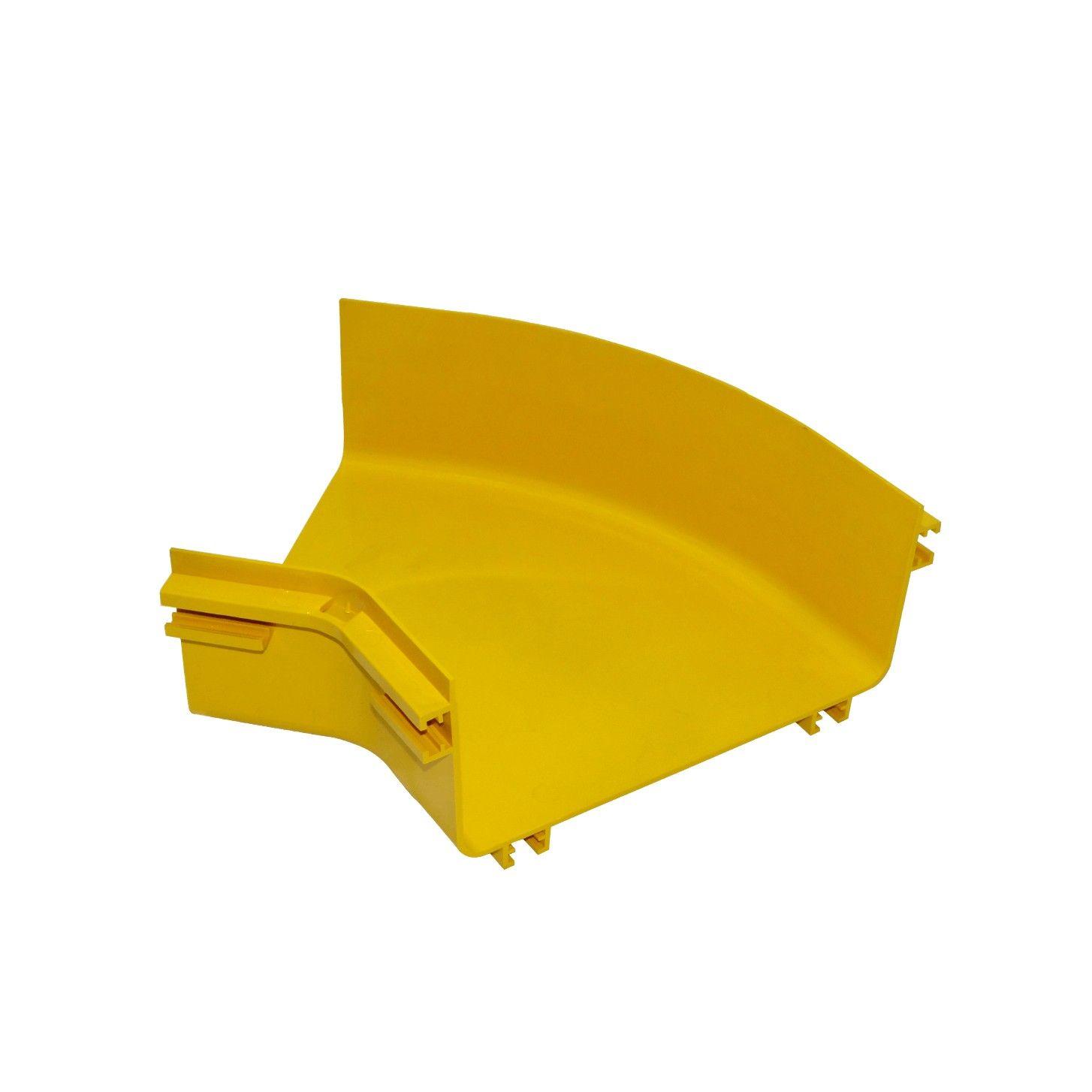 Ángulo 45º plano 240x100 mm PC+ABS LSZH macho amarillo-3