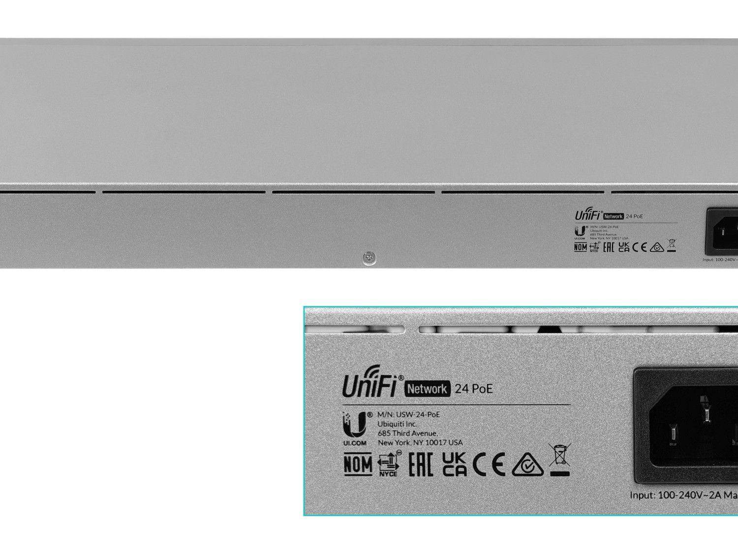 Switch Ubiquiti USW-24-POE 95 W con 16 puertos PoE-3
