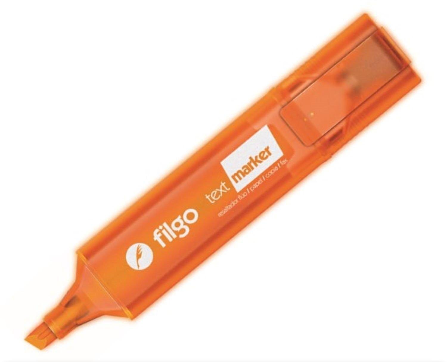 Destacador Filgo Text Marker punta biselada naranja-0