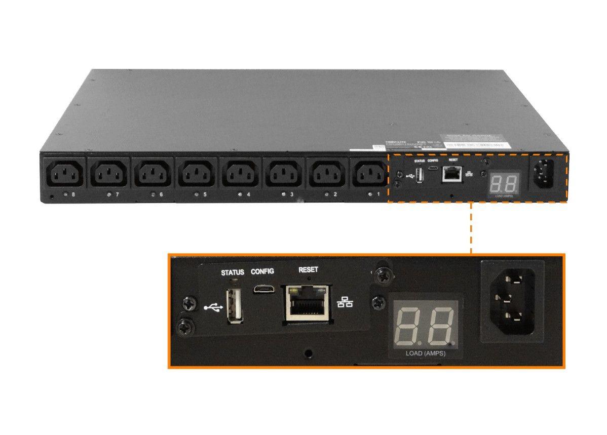 PDU Tripplite Ethernet 8 C13 1 DB9 1 C14 1U Rack 208-230 V-1