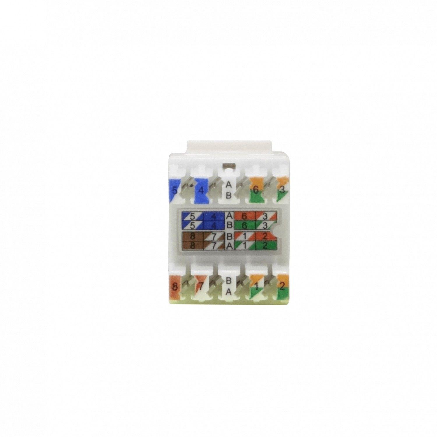 Conector hembra Furukawa Cat5e UTP Keystone RJ45 blanco-3