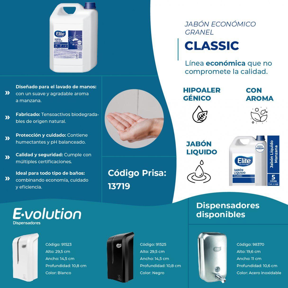 Jabón líquido Elite Profesional Económico 5 L manzana-2
