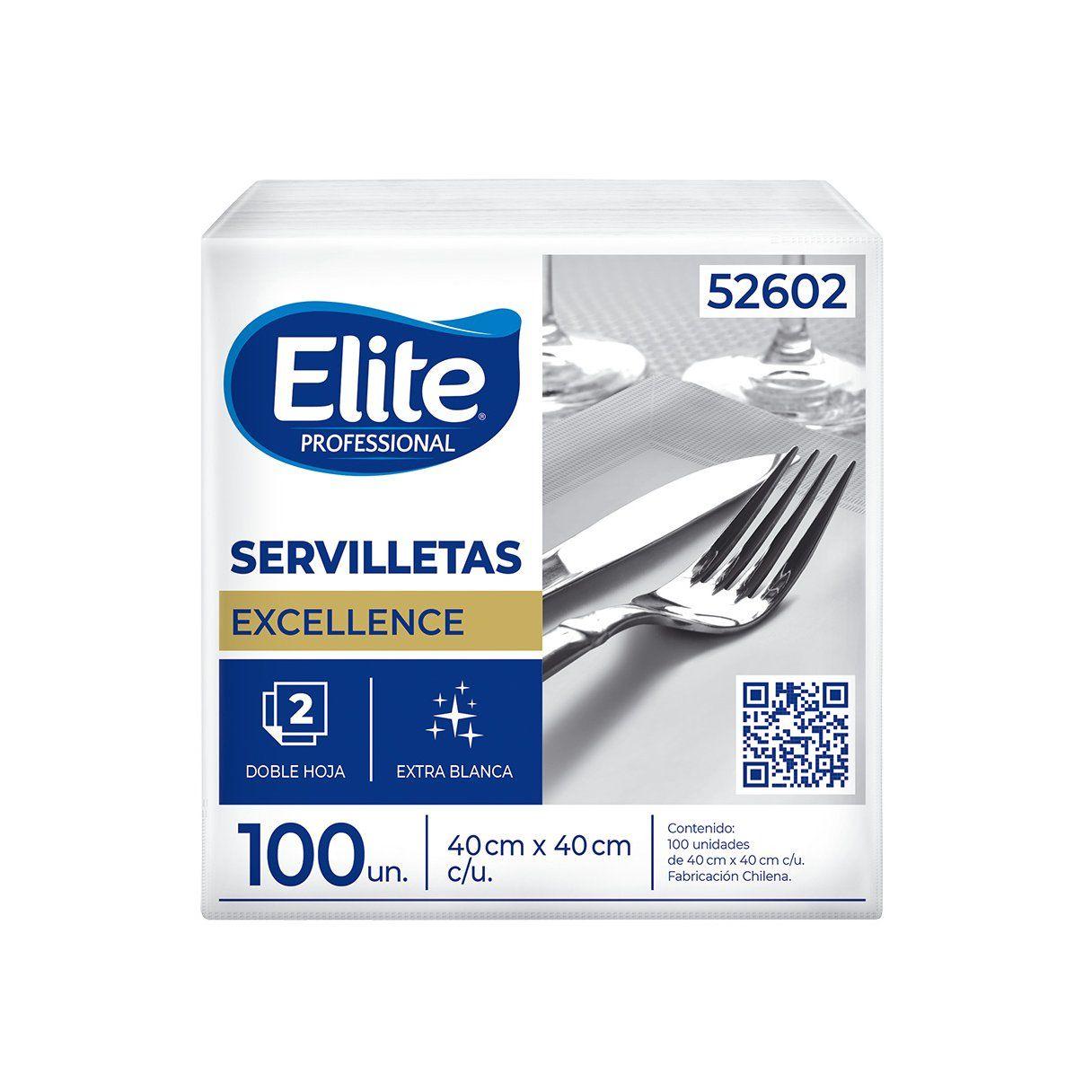 Servilleta de mantel Elite Excellence doble hoja 40x40 cm 100 unidades-0