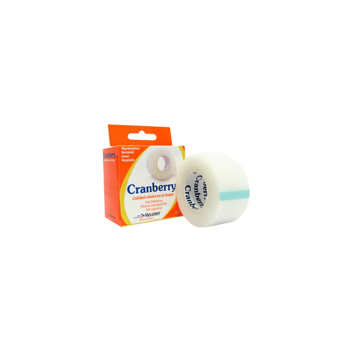 Tela adhesiva Cranberry macroporosa caja de 12 rollos-0