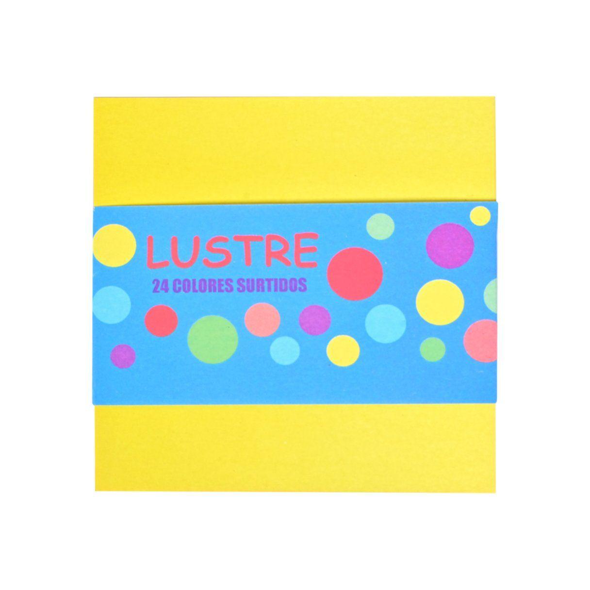Papel lustre Halley 10x10 cm surtido 24 hojas-1