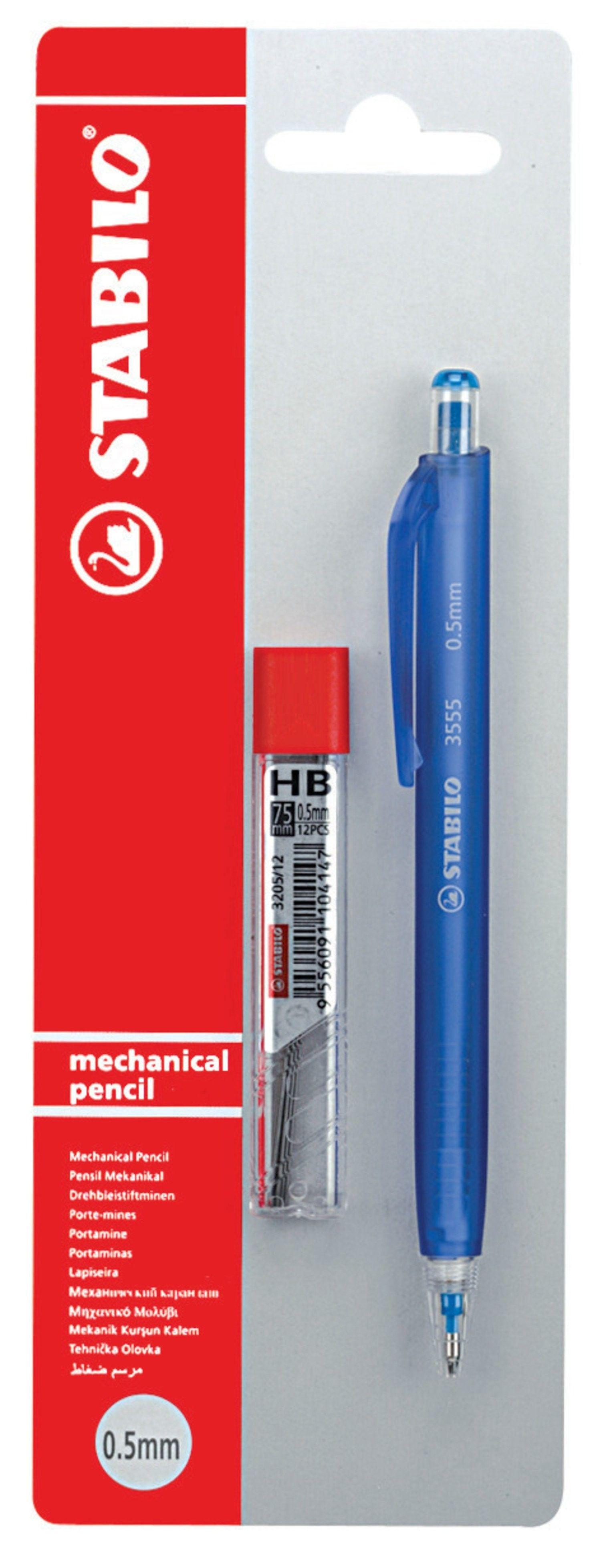 Portamina Stabilo 3555 0,5 mm azul-0