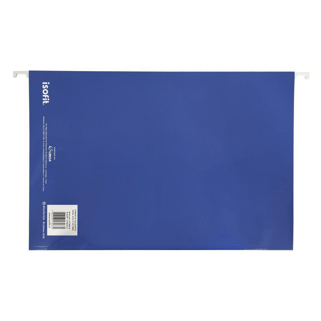 Carpeta colgante Isofit termolaminada azul-1