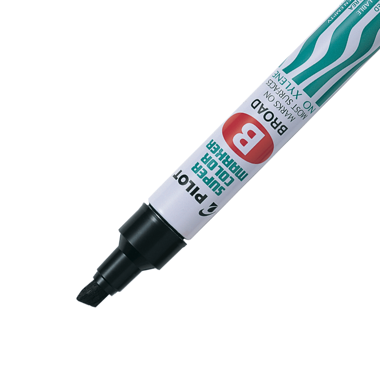 Marcador permanente Pilot SCA-B punta biselada negro-2
