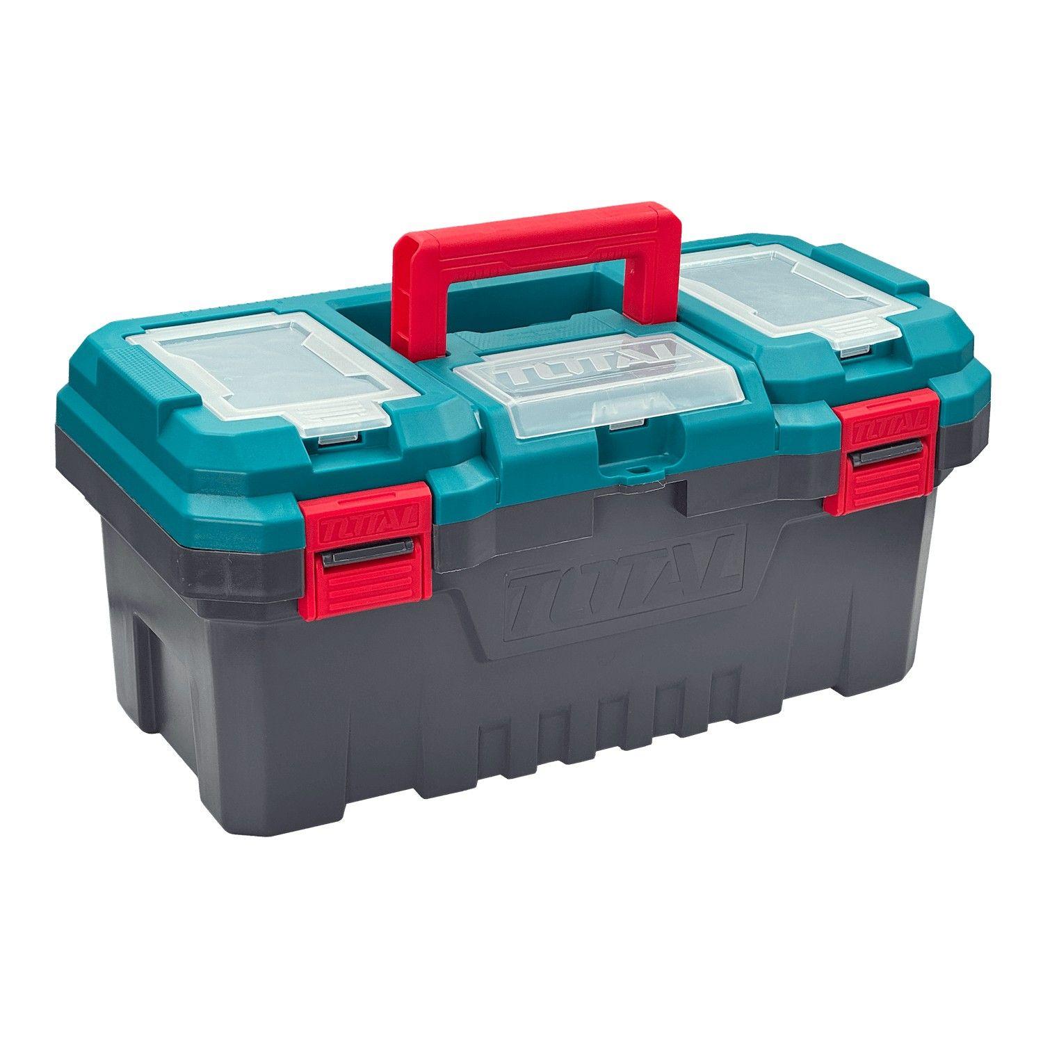 Caja de herramientas Total con bandeja 43x22x20 cm negra-0