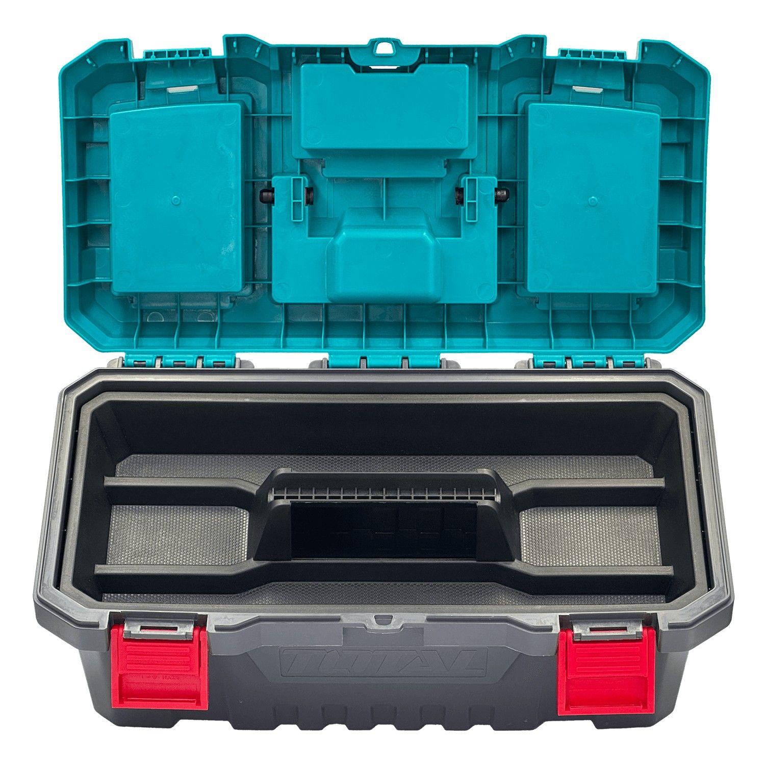 Caja de herramientas Total con bandeja 43x22x20 cm negra-2