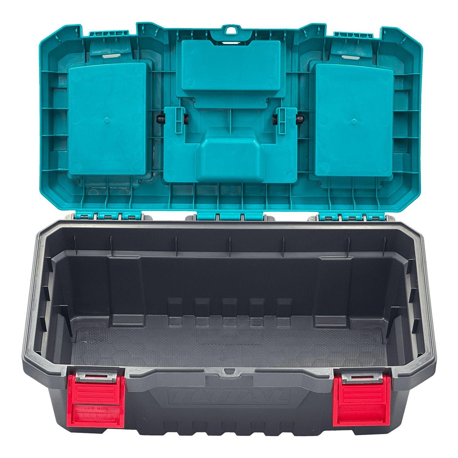 Caja de herramientas Total con bandeja 43x22x20 cm negra-3