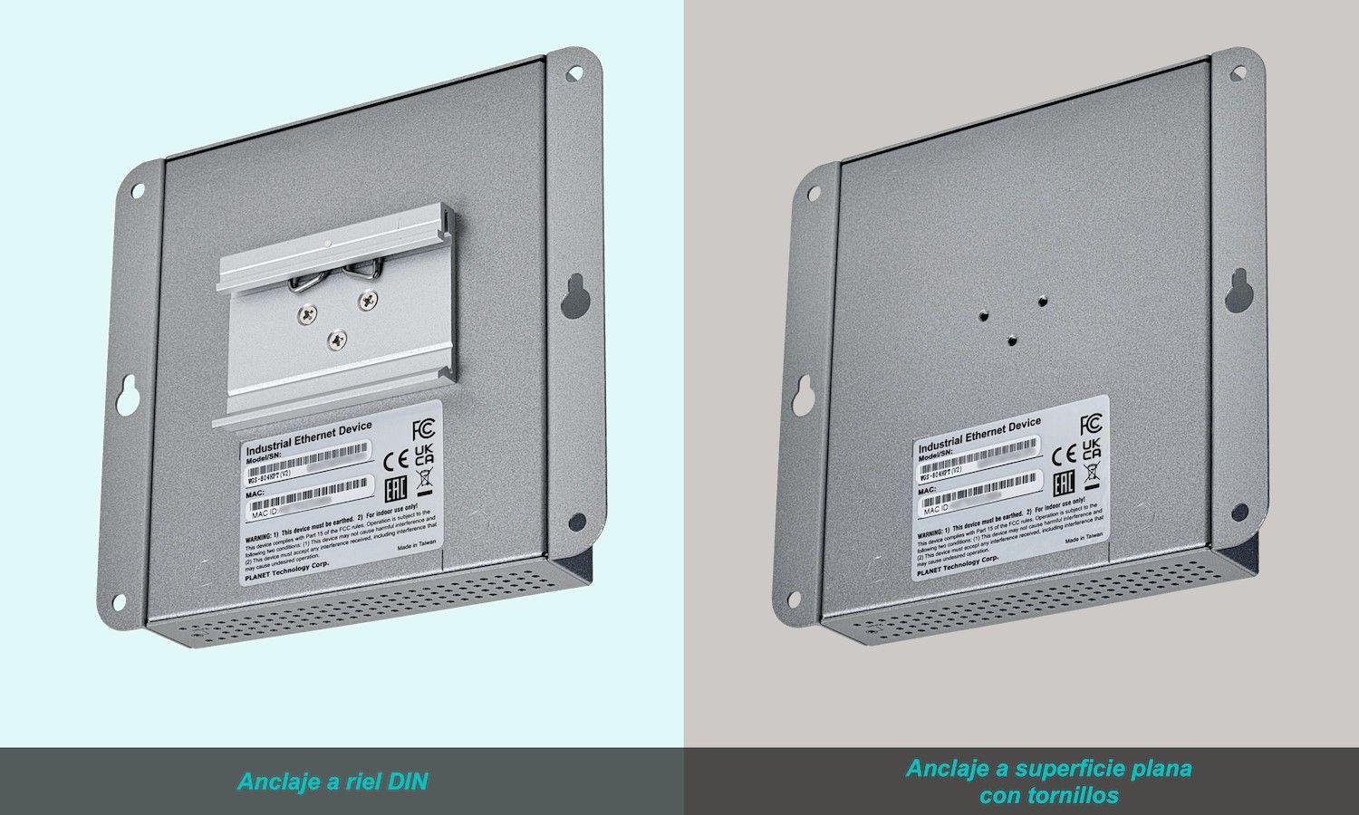 Switch industrial Planet 8-1000 4-PoE+ 120 W total riel DIN 48/54 VDC-5