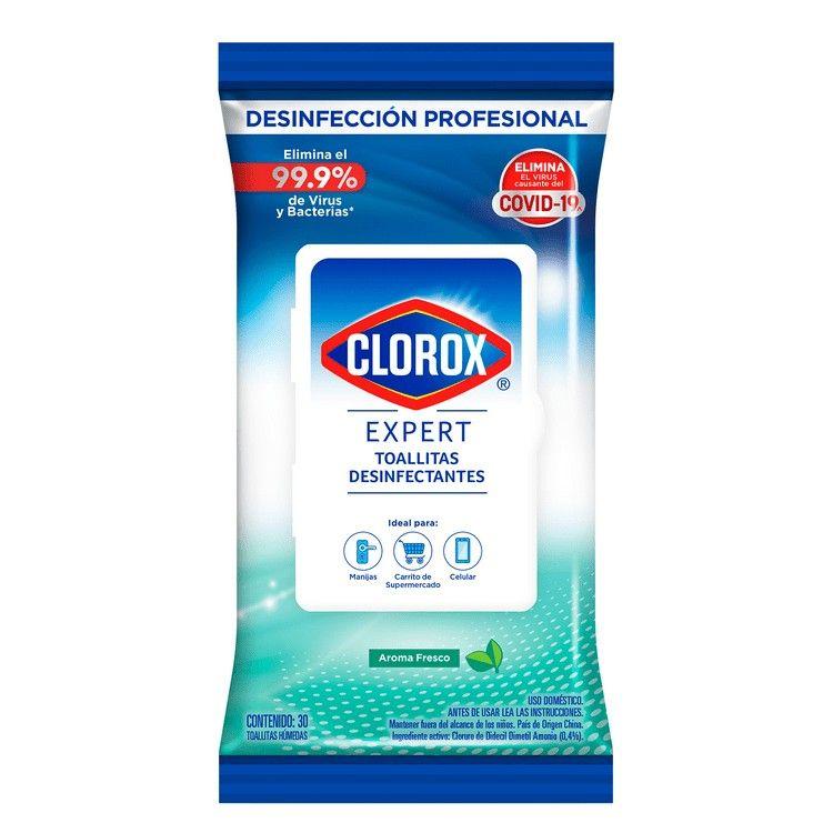 Toallas desinfectantes Clorox Expert Flowpack 30 unidades-0