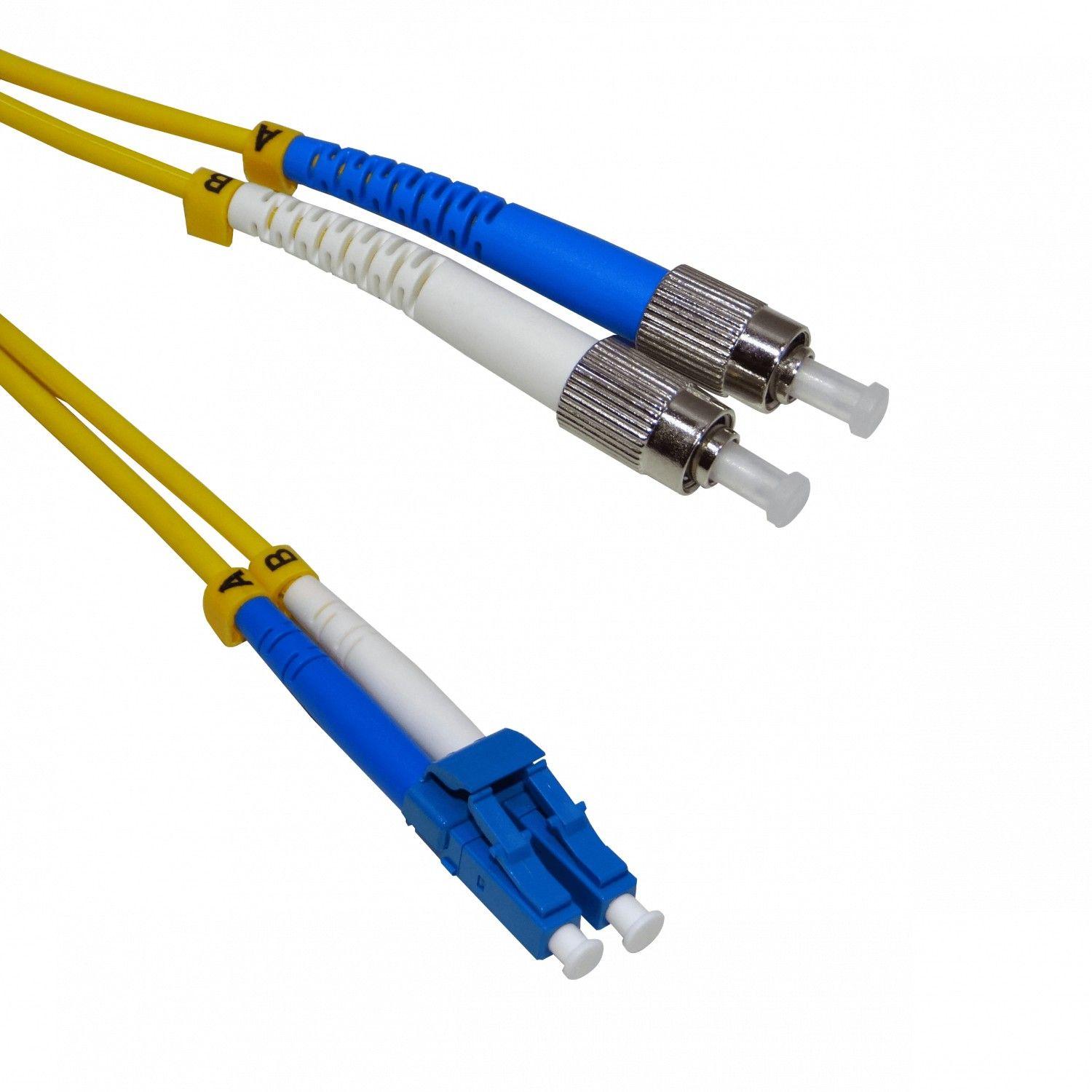 Cable de fibra óptica LC-FC monomodo duplex 2 m 9/125 um LSZH-3