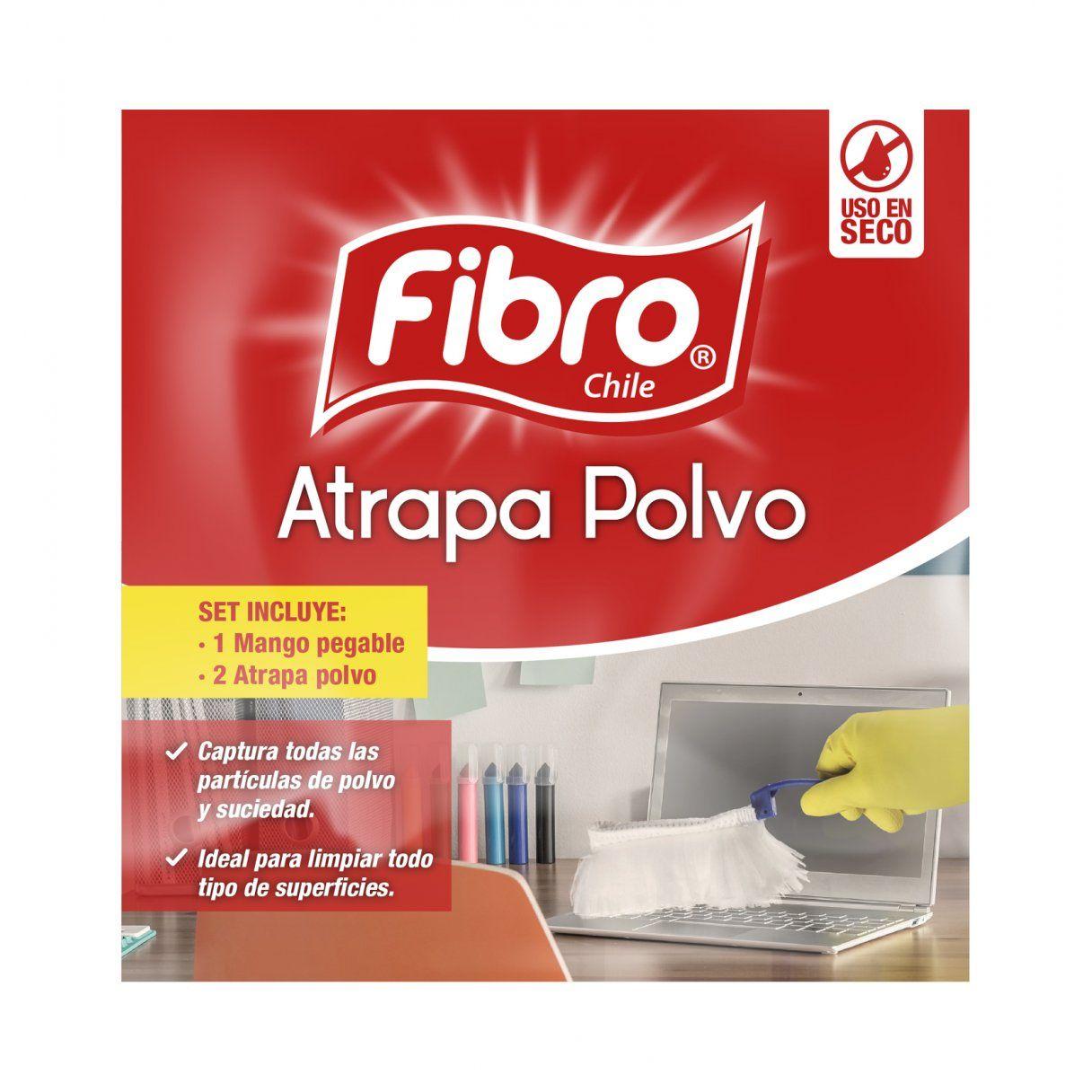 Paño con mango Fibro atrapa polvo con 1 repuesto-1