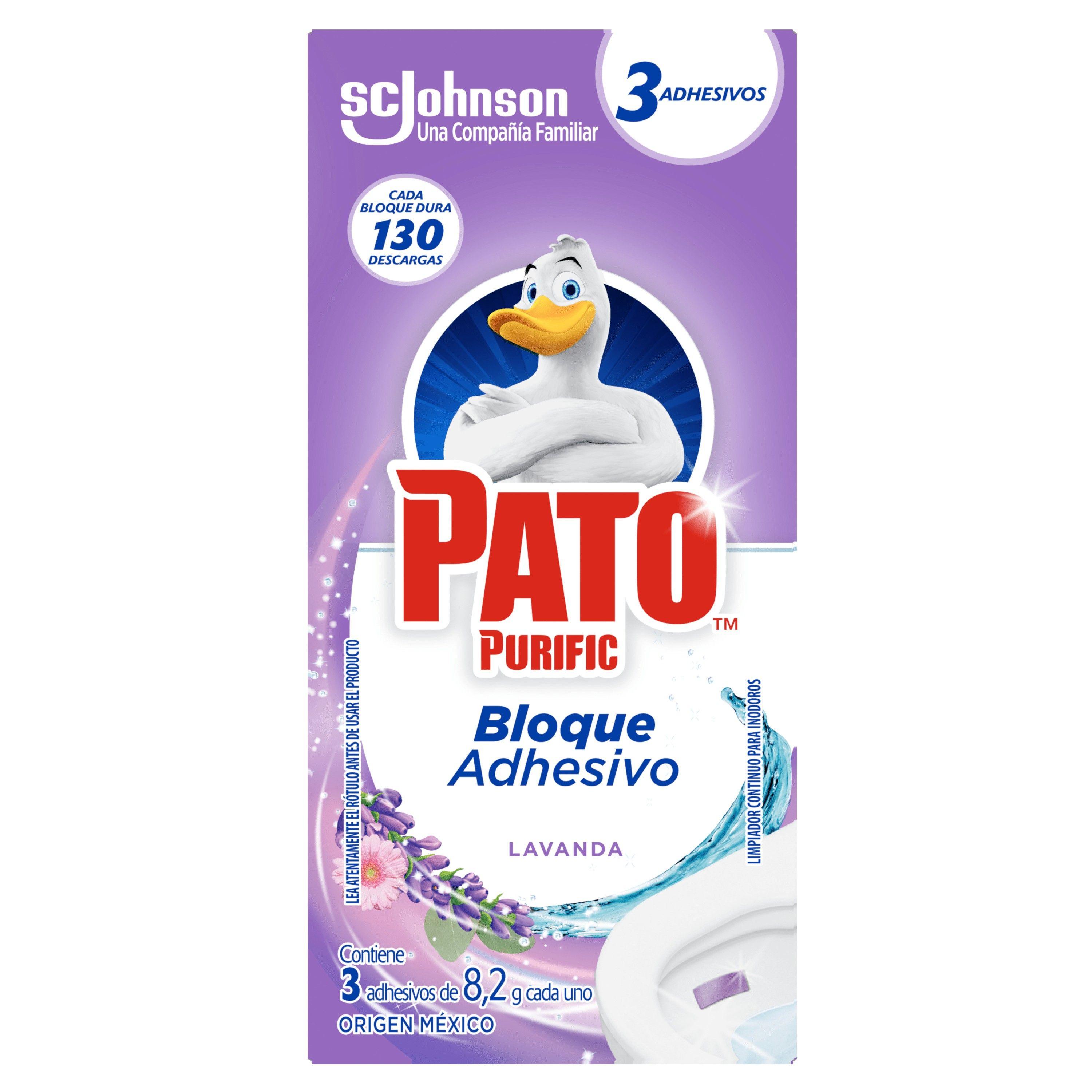 Pastilla W.C Pato Purific adhesiva 8,2 g 3 unidades lavanda-0