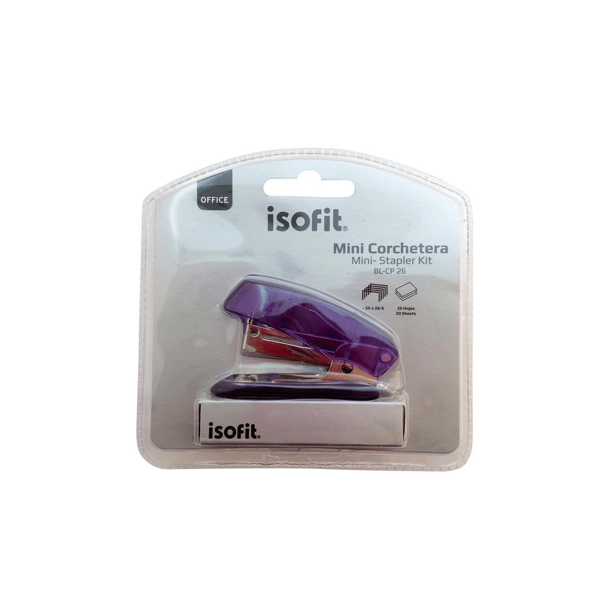 Corchetera mini ISOFIT 26/6 con cajón de corchetes-1