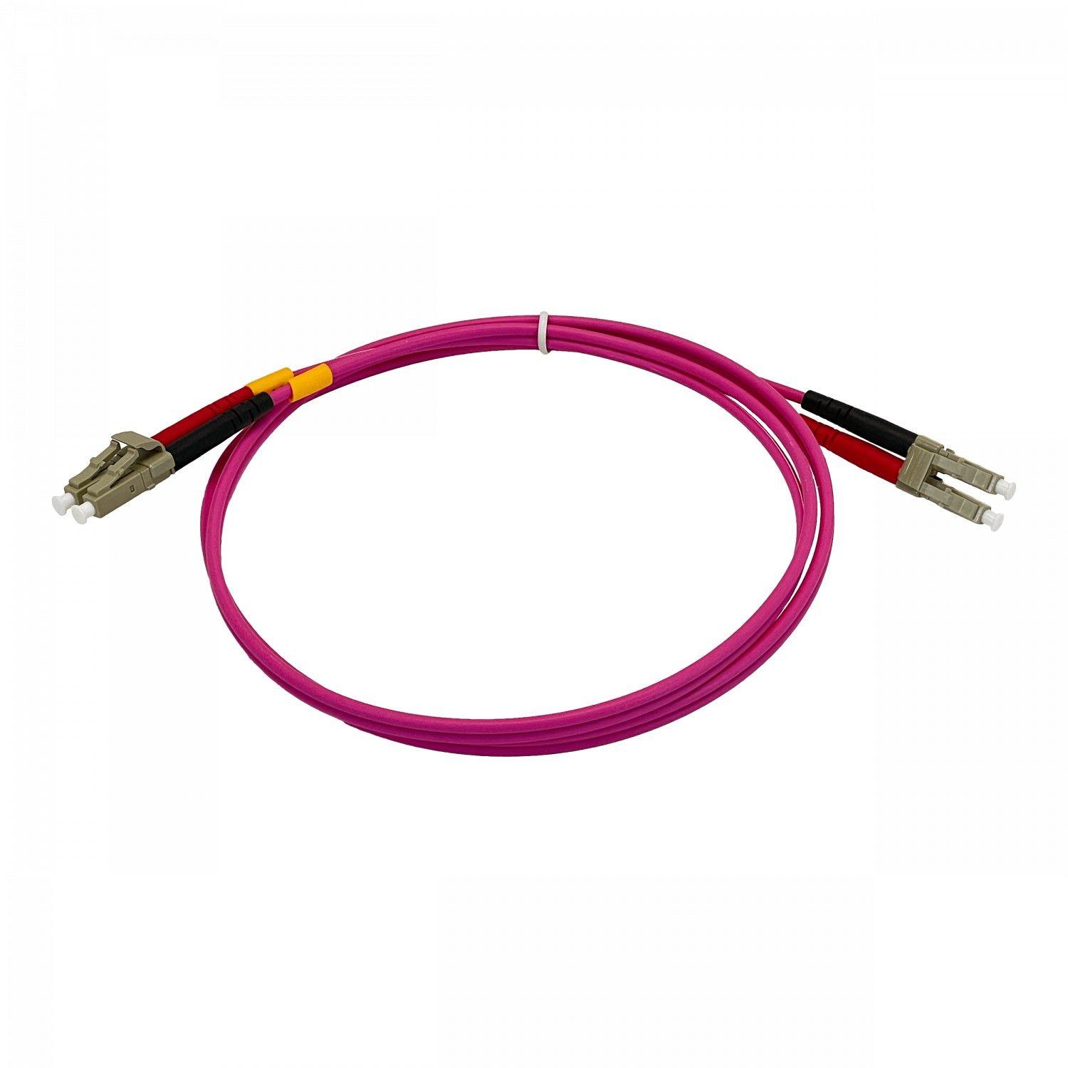 Jumper de fibra óptica LC-LC OM4 multimodo 1 m 50/125 um-3