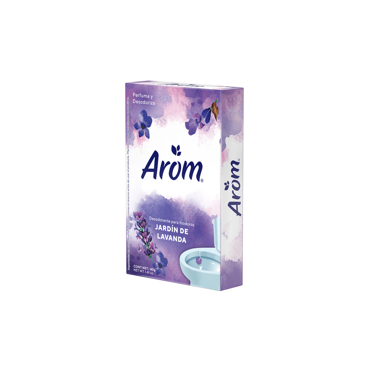 Desodorante para WC Arom Pastilla Jardín de Lavanda 40 g-1