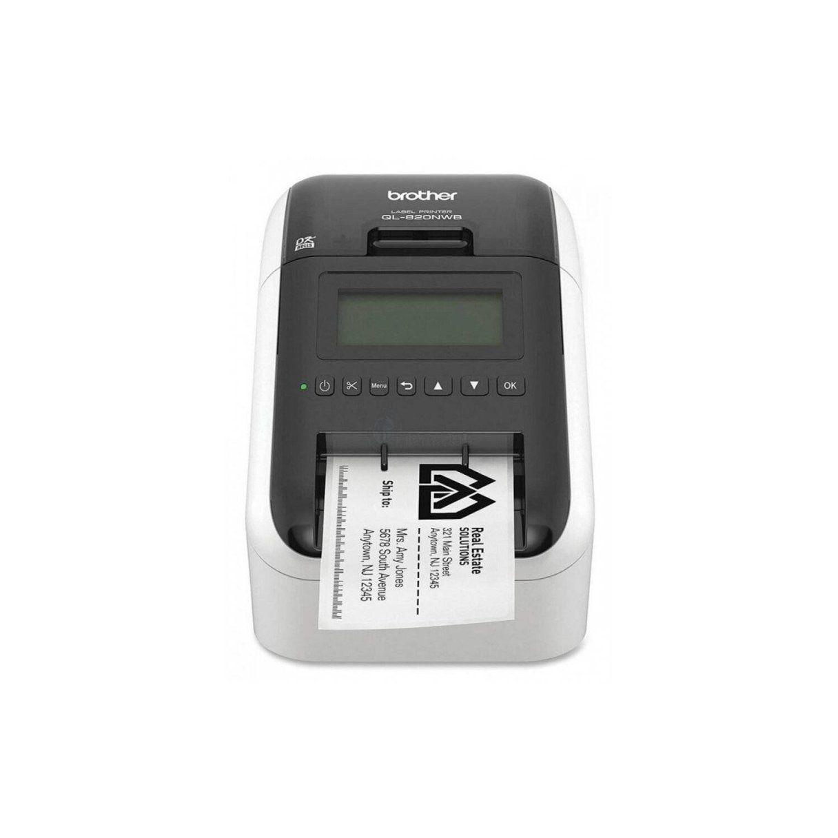 Impresora de etiquetas Brother QL-820NWB inalámbrica con cortadora automática-1