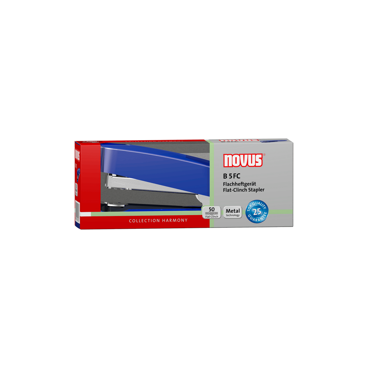 Corchetera Novus B-5 40 hojas 24/6/8 y 26/6/8 azul-3