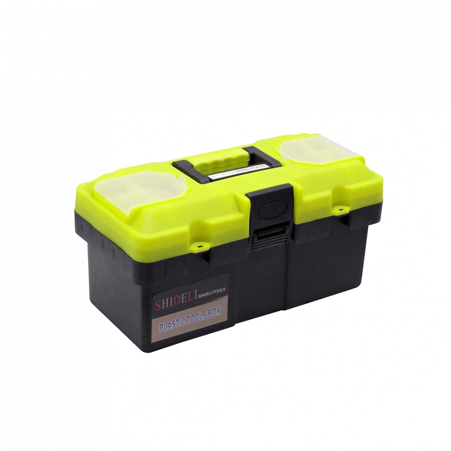 Caja de herramientas Shideli 36x18x18 cm negra y amarilla-2