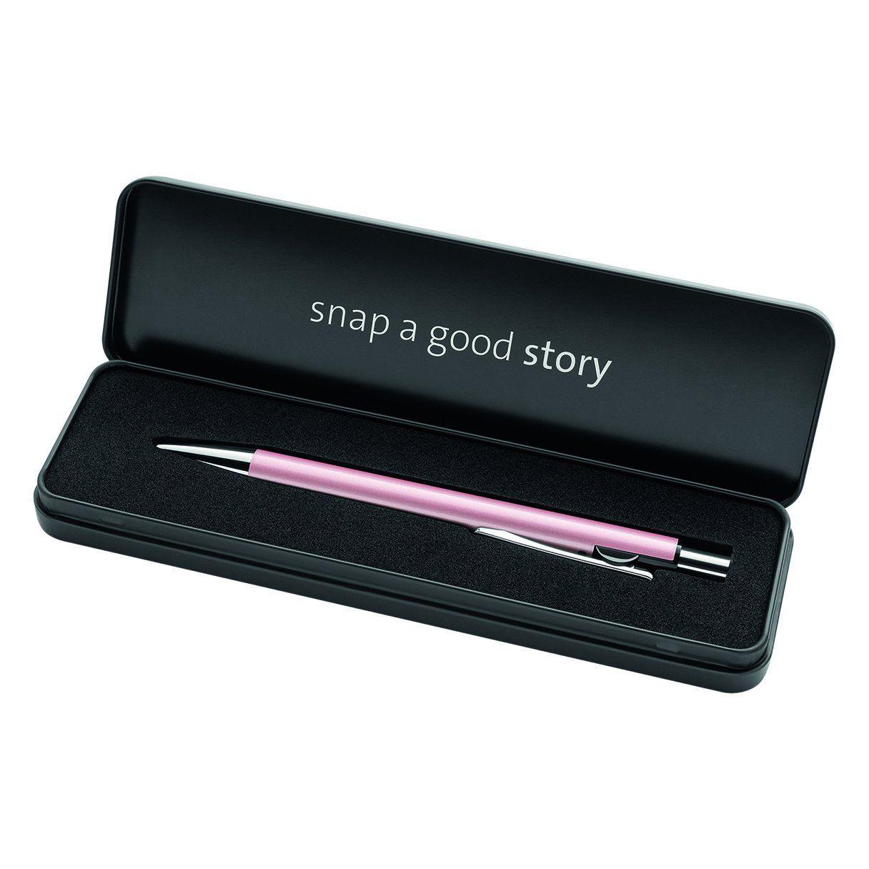 Bolígrafo Pelikan Snap metálico oro rosa con cuerpo de aluminio-2