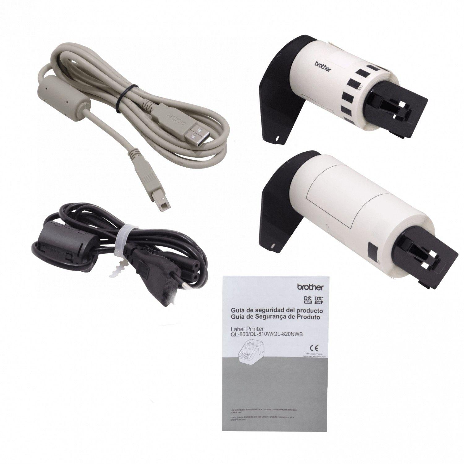 Impresora térmica Brother DK 300 dpi 103 mm con auto corte, WiFi y Bluetooth-3