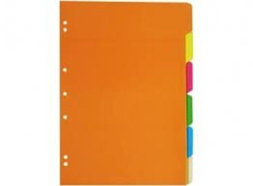 Separador de documentos Halley 6 divisiones cartulina brillante duplex-0
