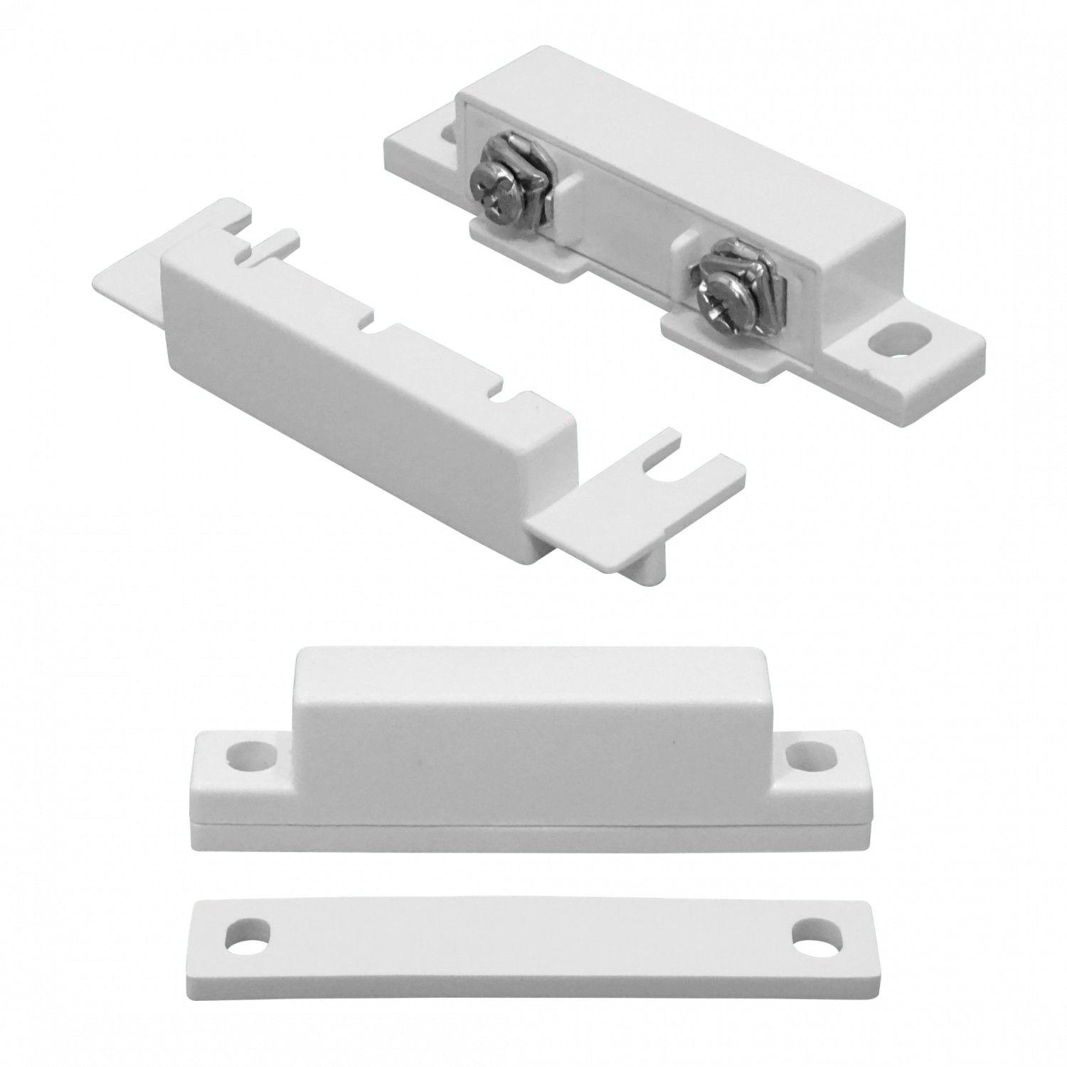 Sensor magnético Bestkey grande con tornillos y cable blanco-3
