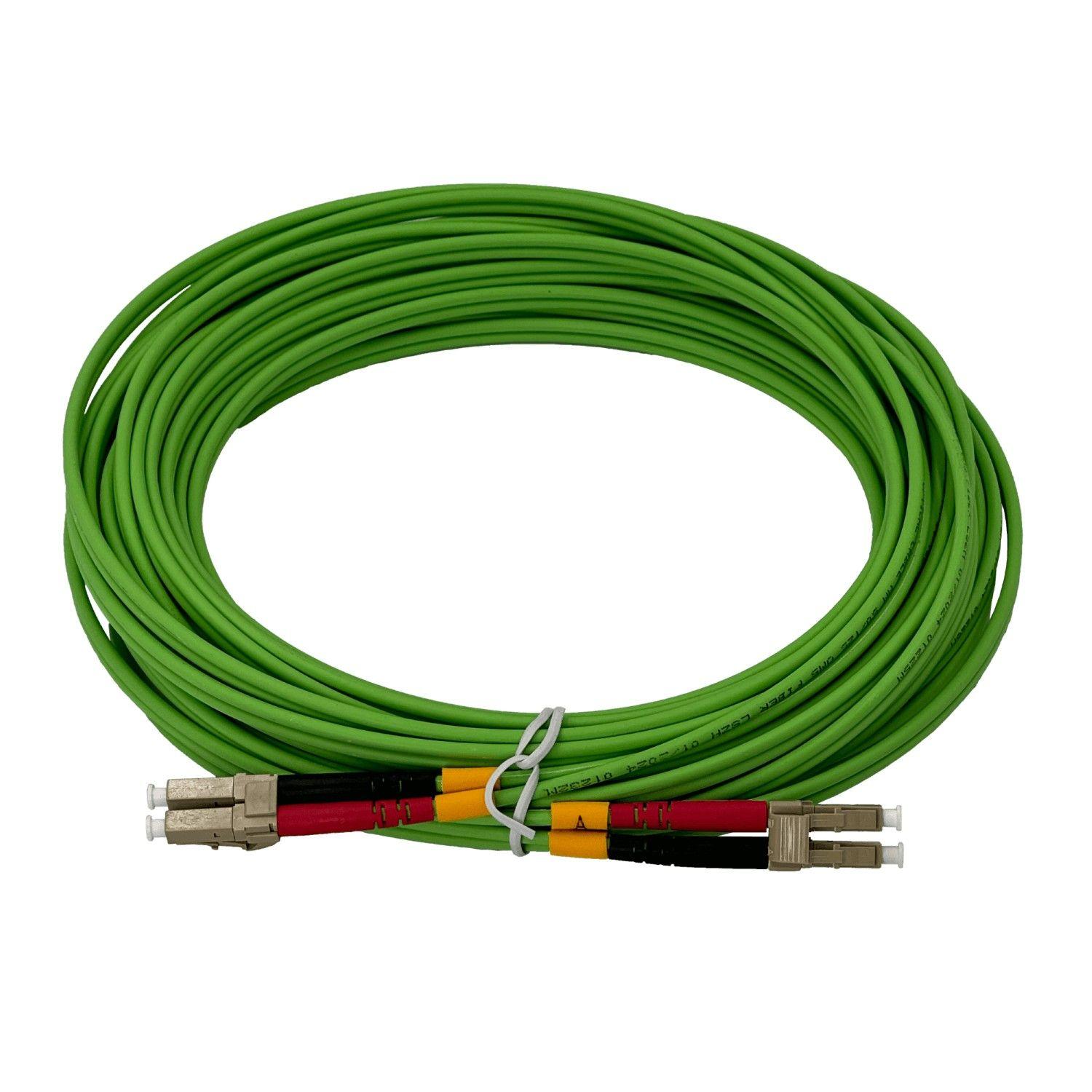 Jumper de fibra óptica LC-LC OM5 Duplex 10 m 50/125 um-2