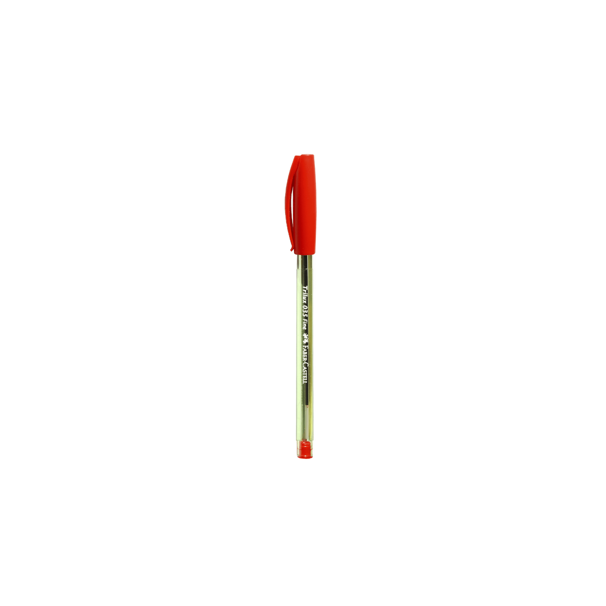 Lápiz pasta Faber Castell Trilux 035 punta fina rojo-1