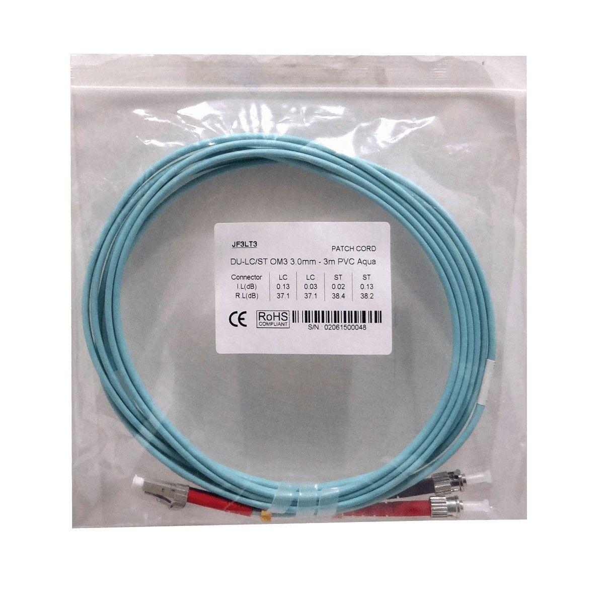 Jumper de fibra óptica LC-ST OM3 multimodo 3 m 50/125 um-4