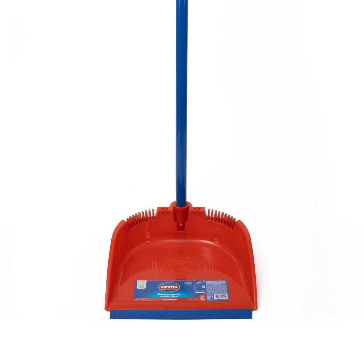 Pala de aseo Virutex base plegable con mango-1