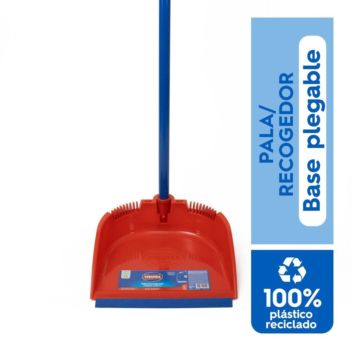Pala de aseo Virutex base plegable con mango-3