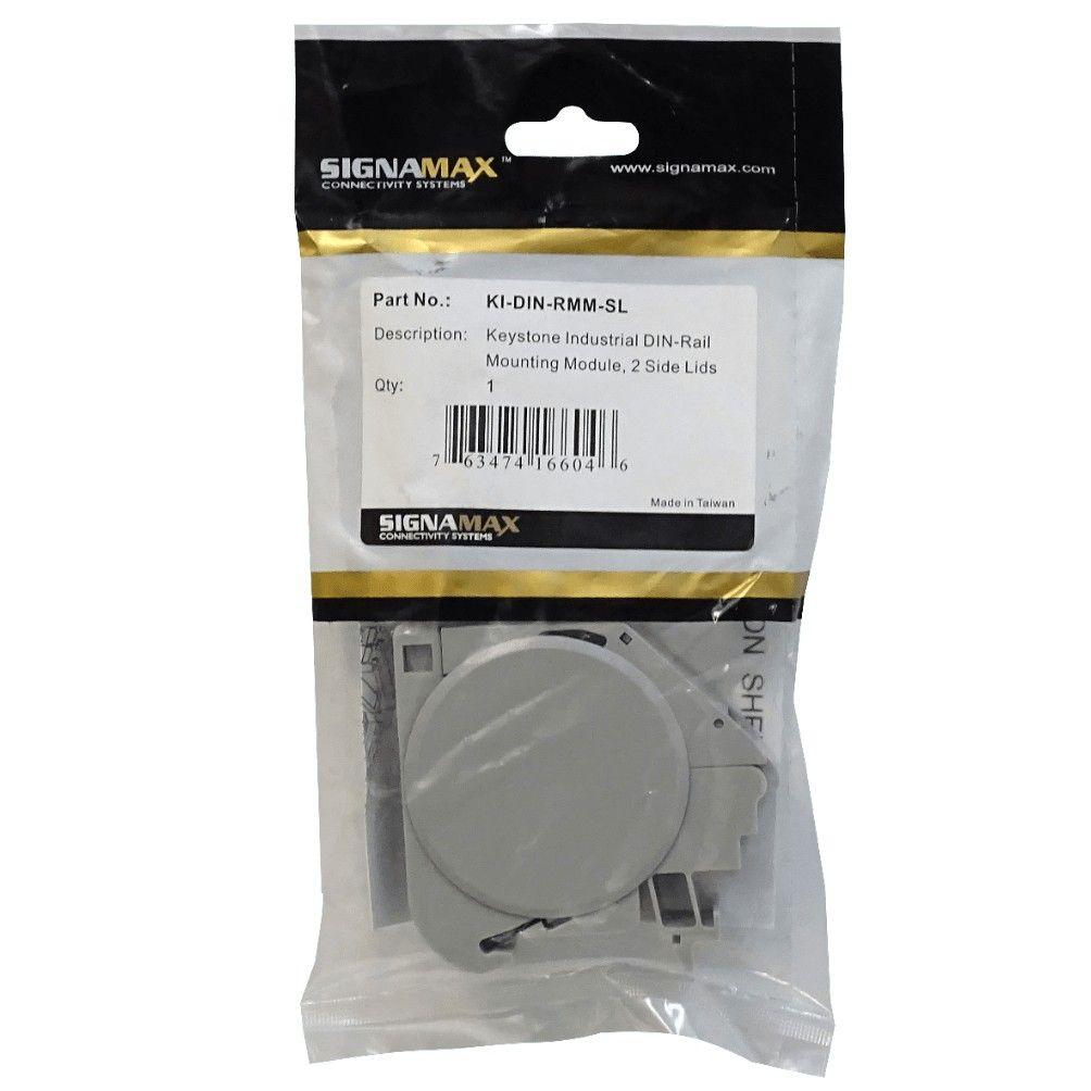 Módulo plástico vacío Keystone para riel DIN-4