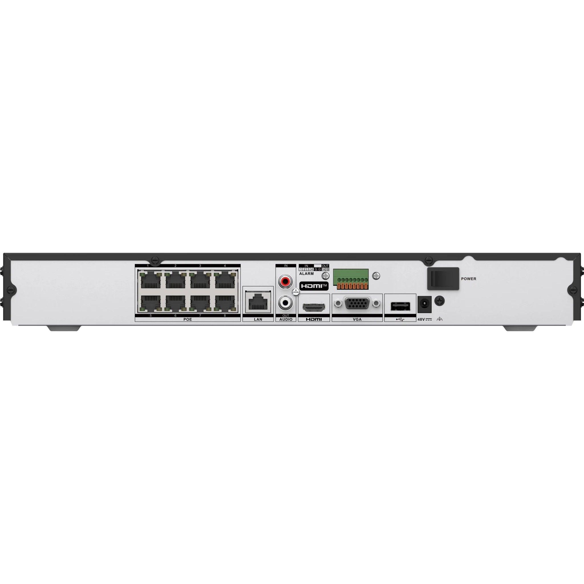 NVR Hikvision 8 canales PoE 4K H.265 AcuSense-5