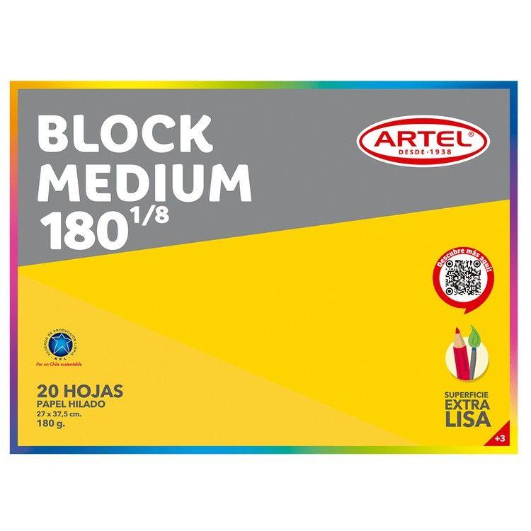 Block de dibujo Artel 180 1/8 Medium 20 hojas-0