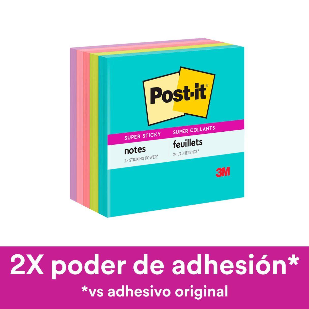 Nota adhesiva Post-It Super Sticky cubo 76x76 mm-1