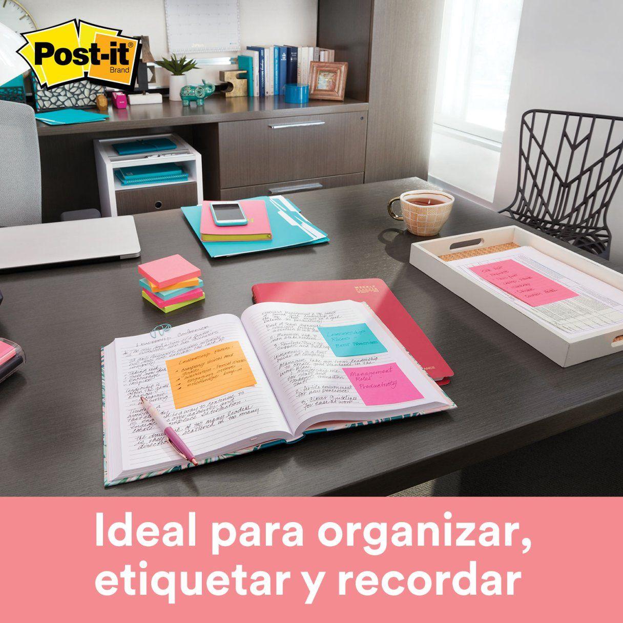 Nota adhesiva Post-It Super Sticky cubo 76x76 mm-4