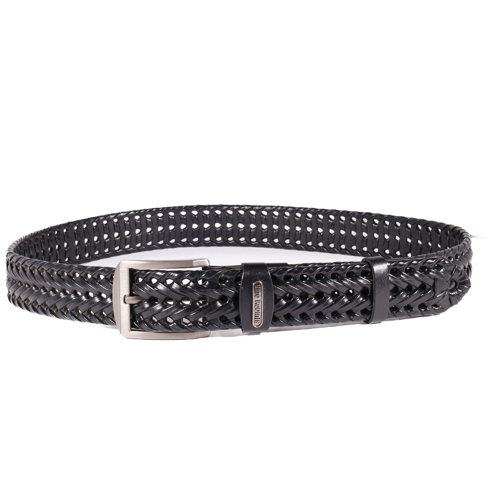  CINTURÓN DE CUERO GINO RODINIS HOMBRE 2522 NEGRO X-L-2