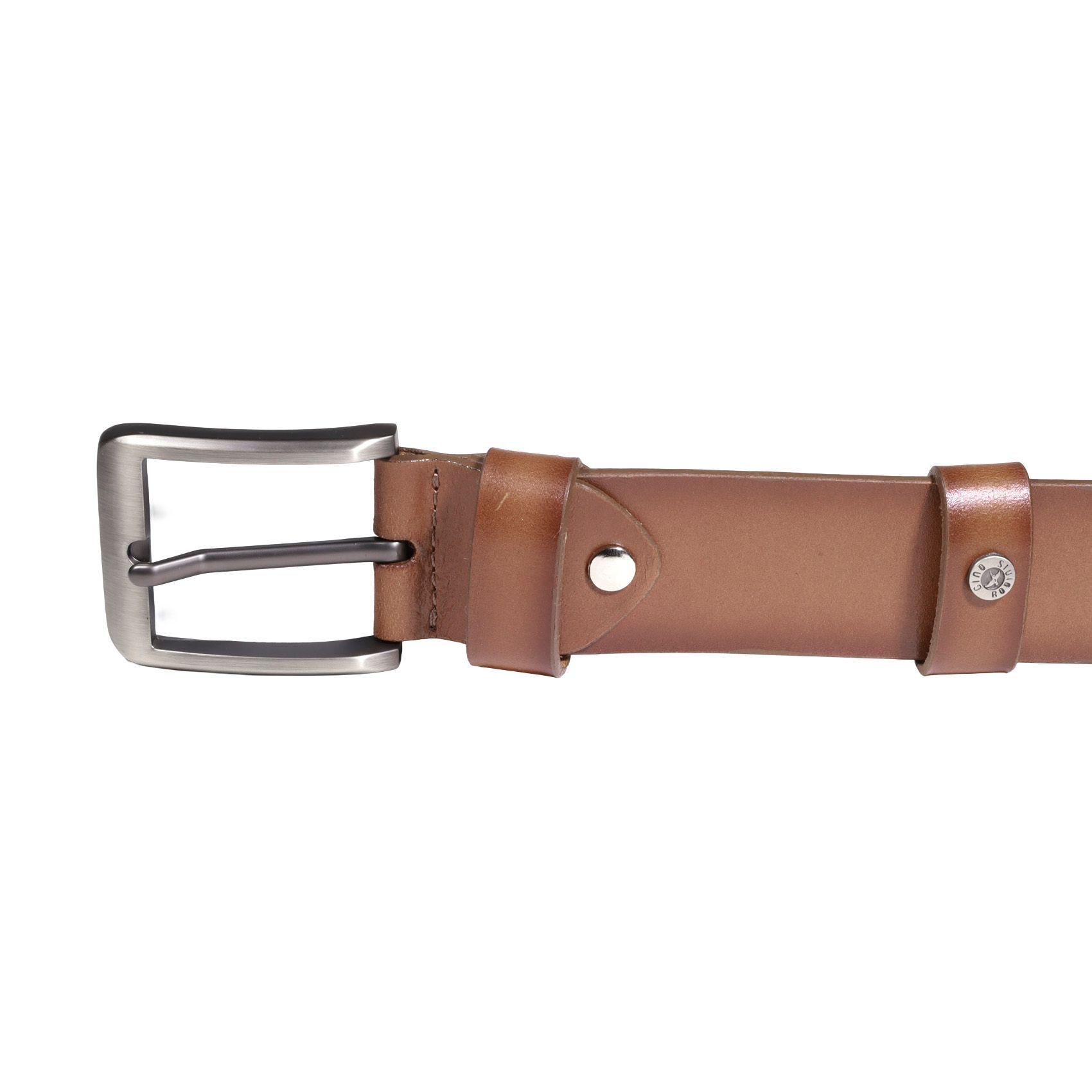 CINTURON CUERO HOMBRE  GINO RODINIS  2523  |  CAMEL TALLA 85-2